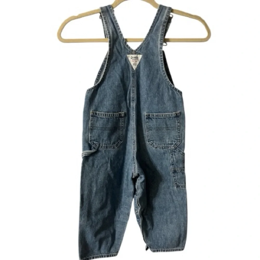 OshKosh B’Gosh Vestbak Overalls Denim, 1990s, Oshkosh Trusts Tide, 4T, Vintage